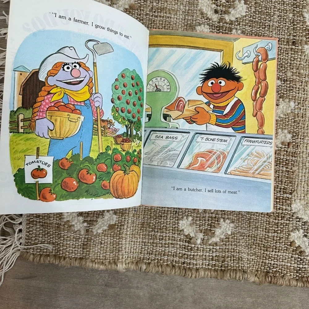 Vintage Children’s Book Sesame Street 'What Do You Do?' vintage children’s Kids